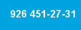 926 451-27-31